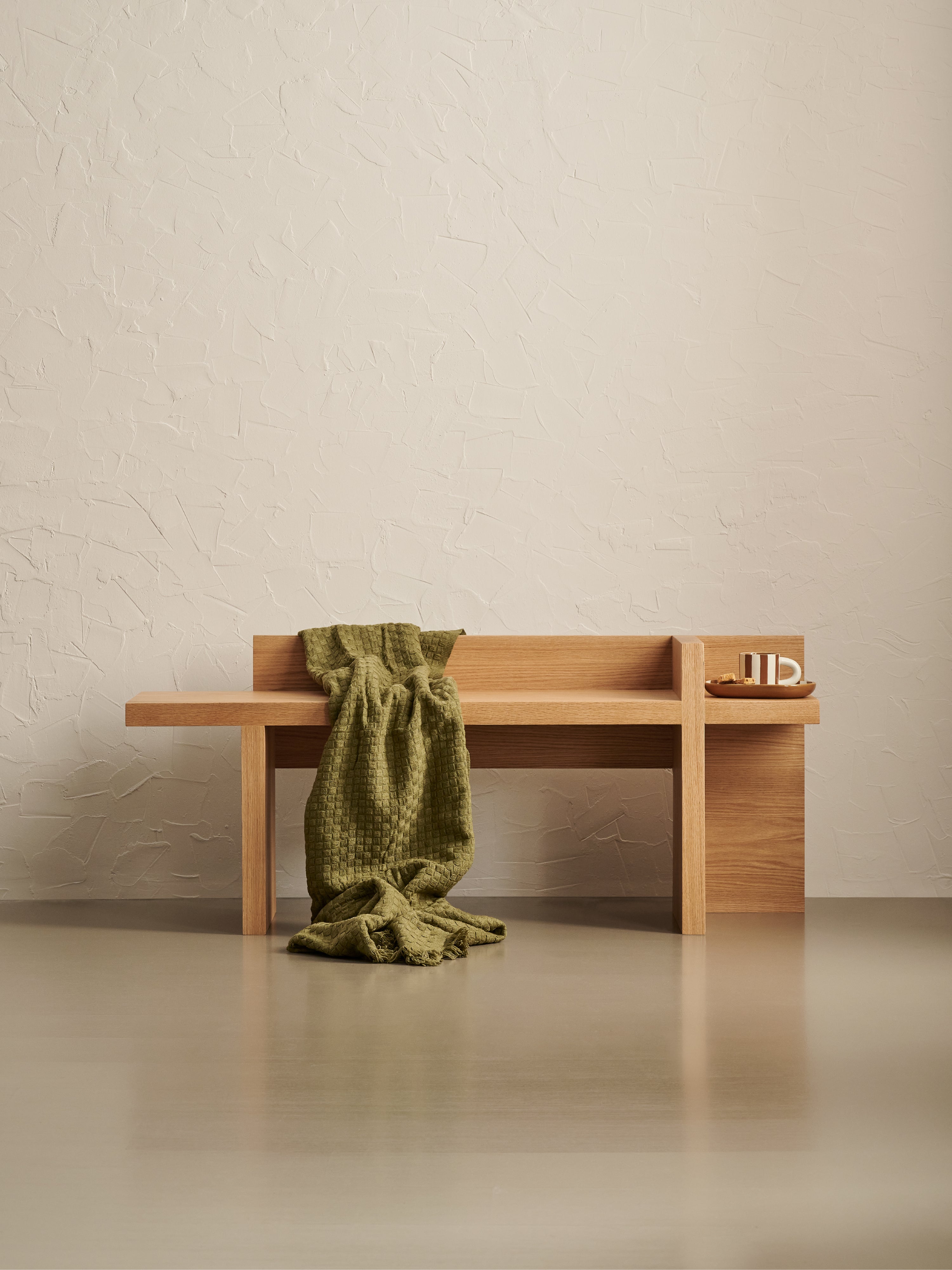 Kanō-Solid Oak Bench