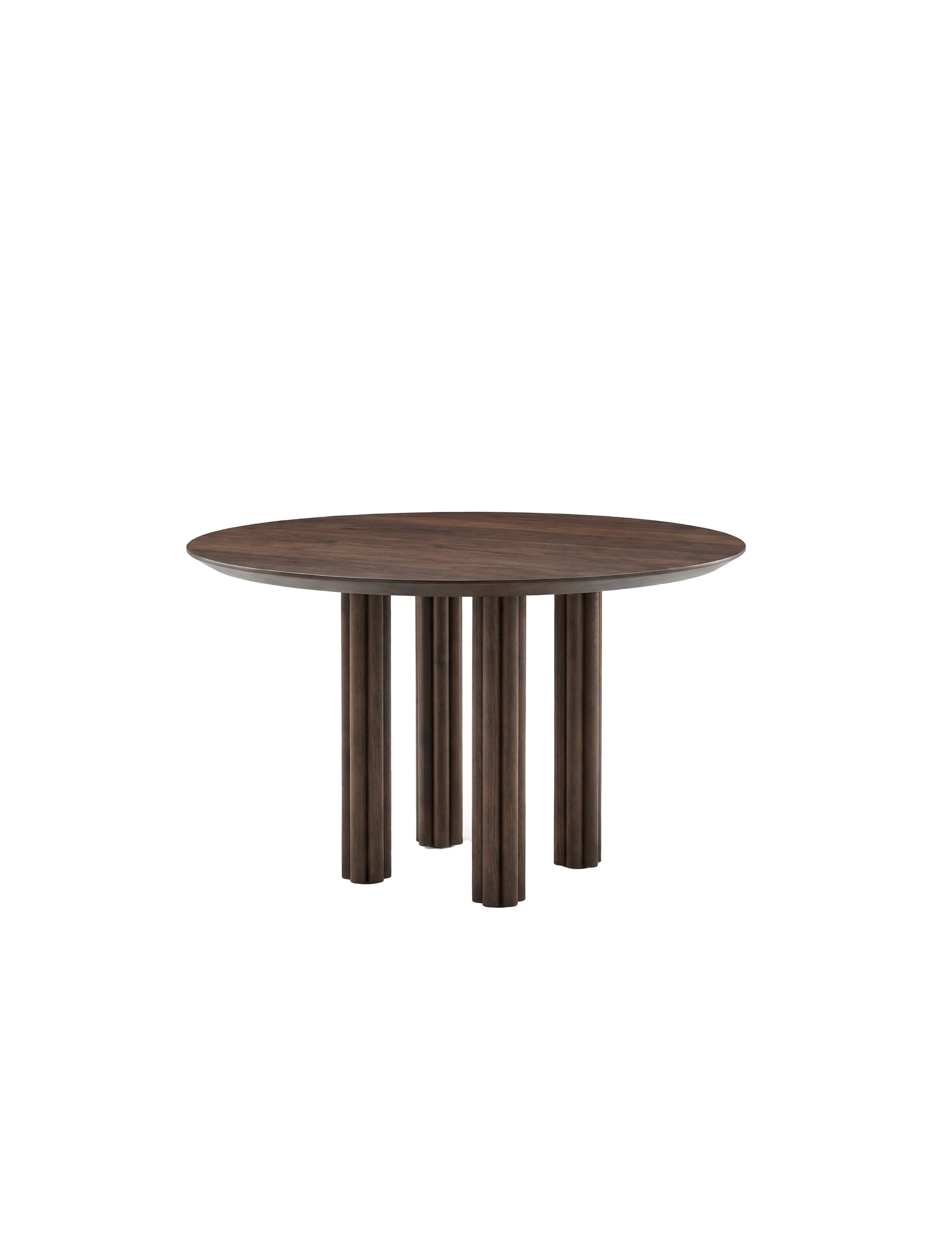 Komo - Yuvarlak Ceviz Yemek Masası